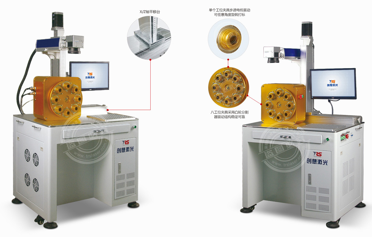 LED八工位激光打标机